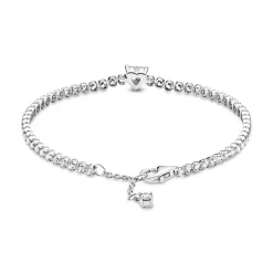 Bracelet Rivière Cœur Scintillant Pandora Timeless