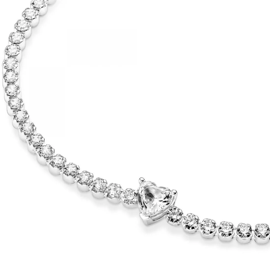 Bracelet Rivière Cœur Scintillant Pandora Timeless