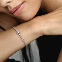 Bracelet Rivière Halo Scintillant Pandora Timeless
