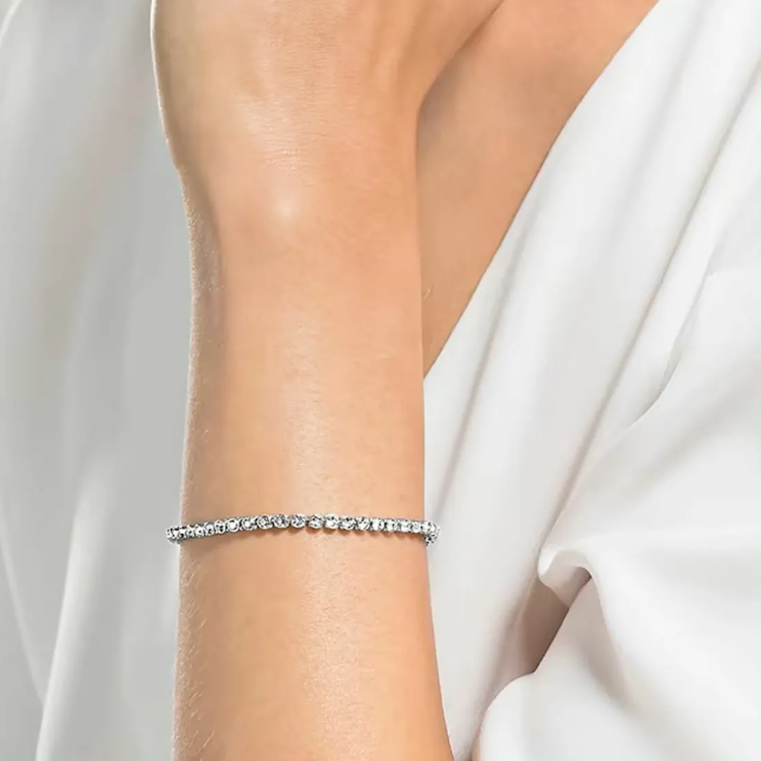 Bracelet Swarovski 1808960 - Bracelet Argent Cristaux Femme