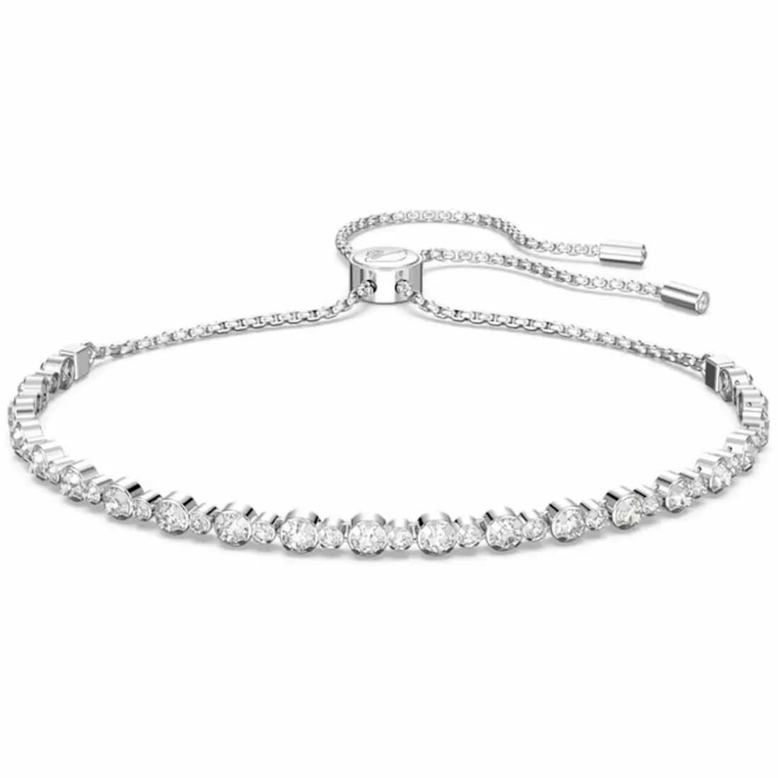 Bracelet Swarovski 5465384 - Bracelet Timeless Elegance Argenté Cristaux Ajustable Femme