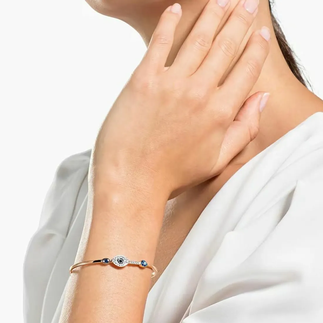 Bracelet Swarovski Duo 5171991 - Bracelet Acier Or Rose Femme