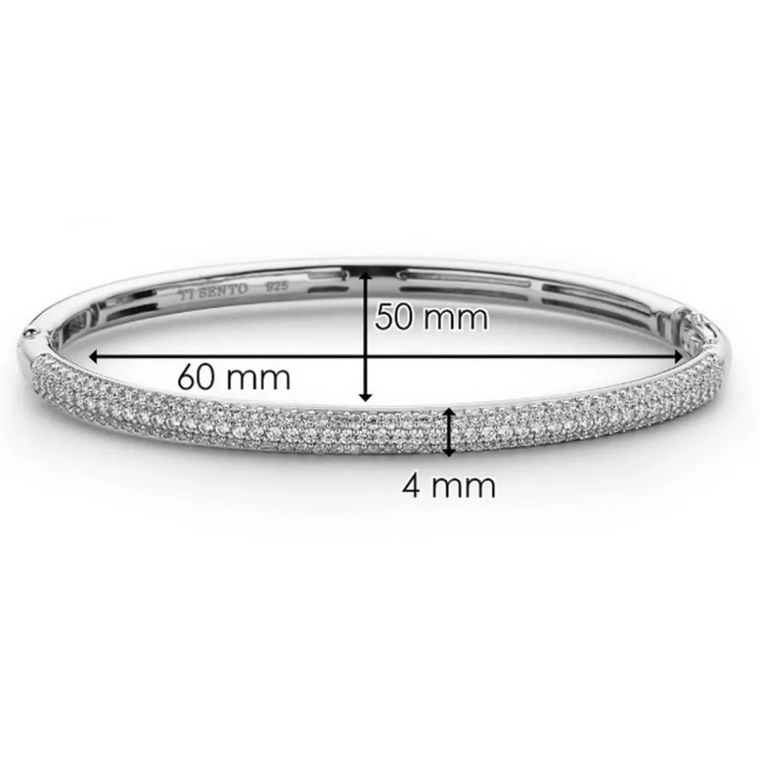 Bracelet Ti Sento 2874ZI - Bracelet Argent Pavé Zirconium Femme