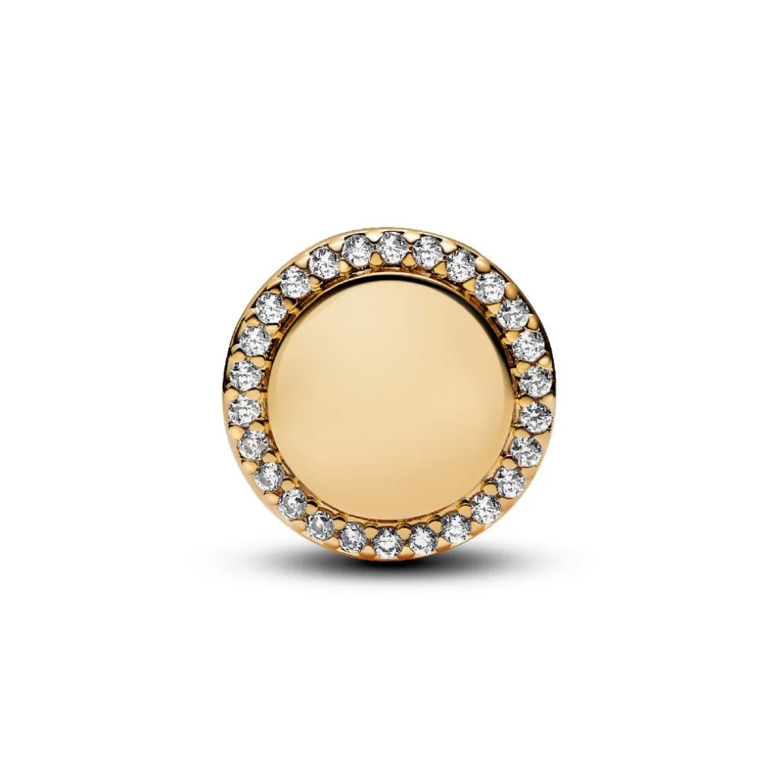 Charm Bouton Scintillant Gravable