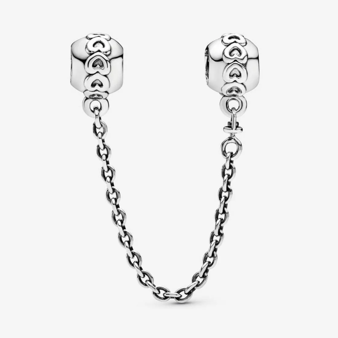 Charm Chaîne de Confort Argent Couronne de Cœurs Pandora Moments