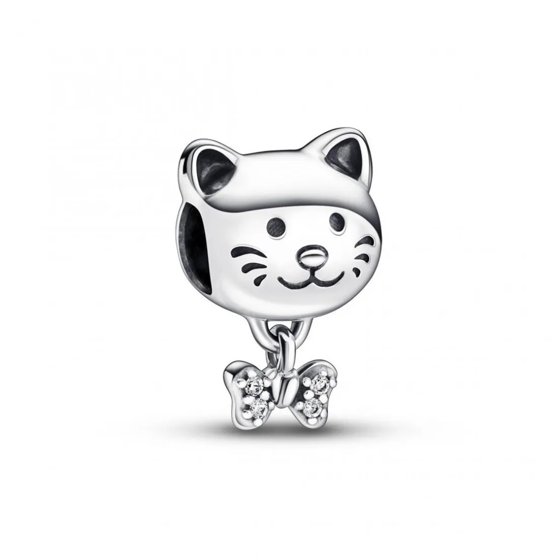 Charm chat et nœud scintillant