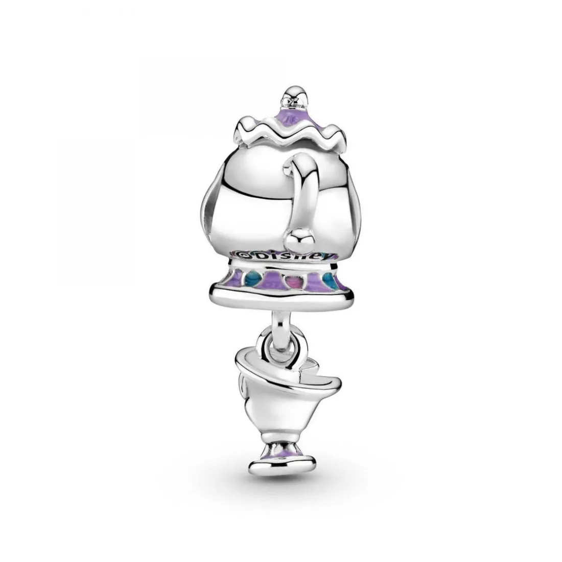 Charm Disney x Pandora Madame Samovar et Zip de la Belle et la Bête