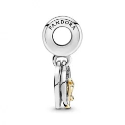 Charm Double Pendant Joyeux Anniversaire de Mariage Bicolore Pandora People