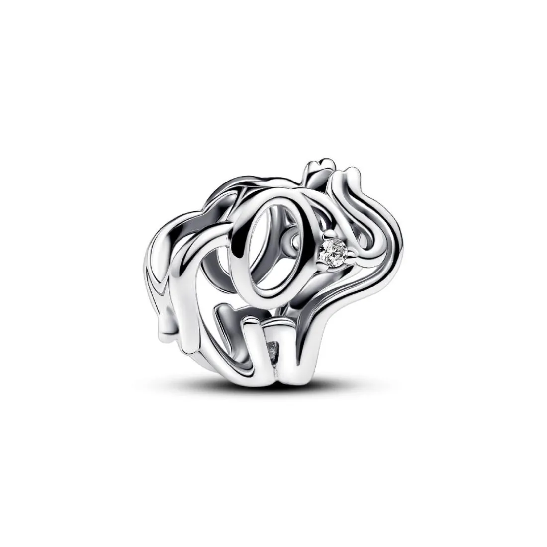 Charm Éléphant Ajouré