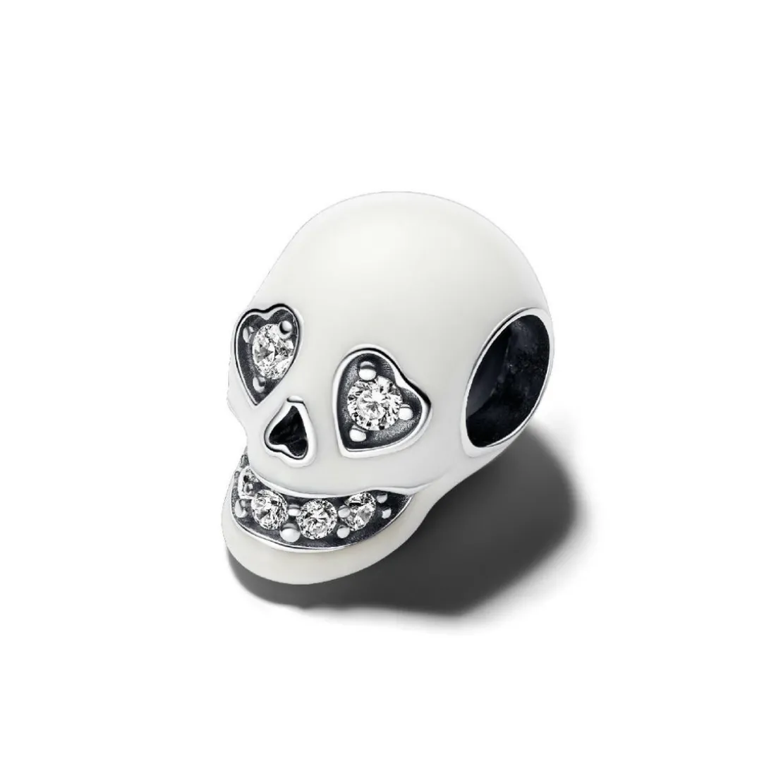 Charm Luminescent Tête de Mort Scintillante