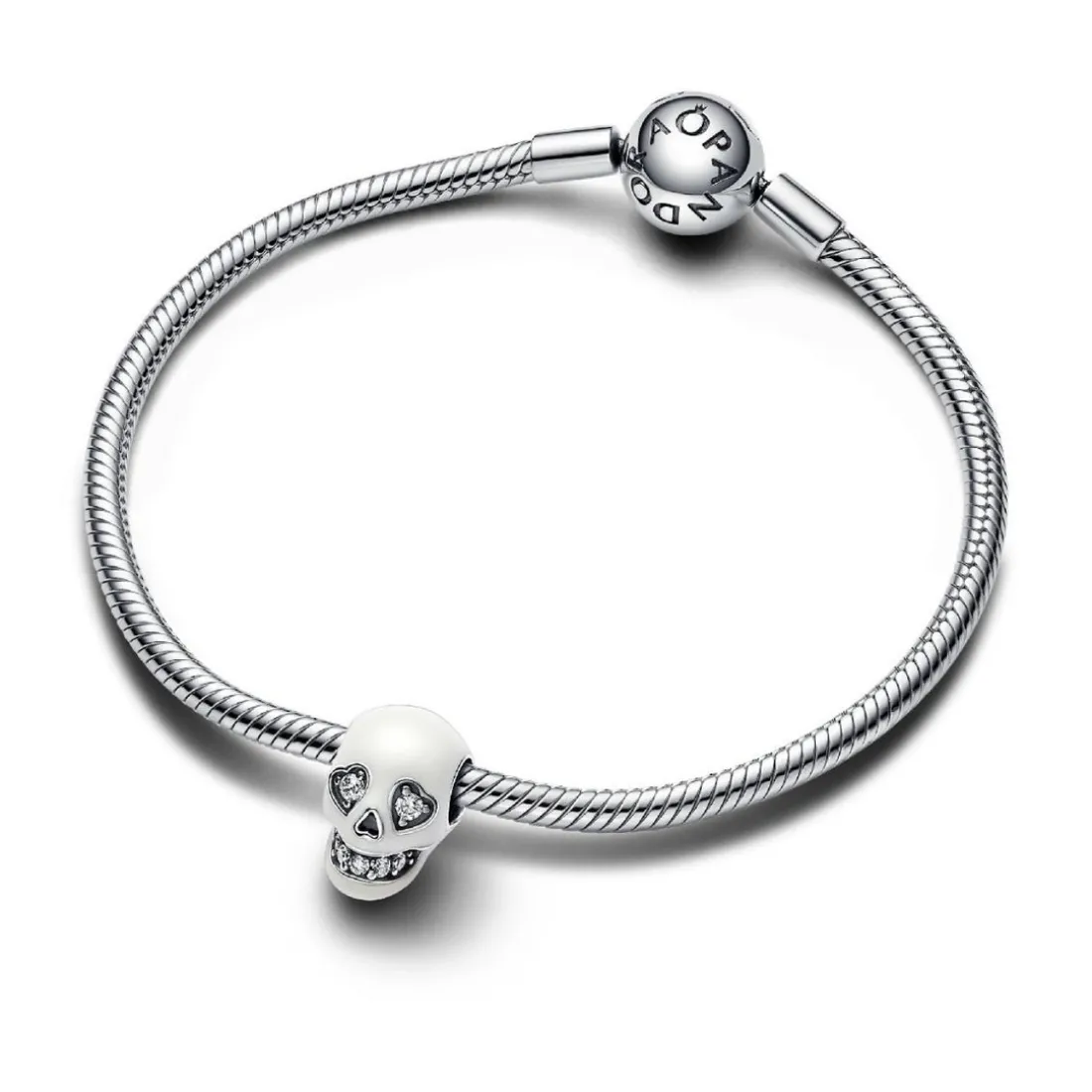 Charm Luminescent Tête de Mort Scintillante