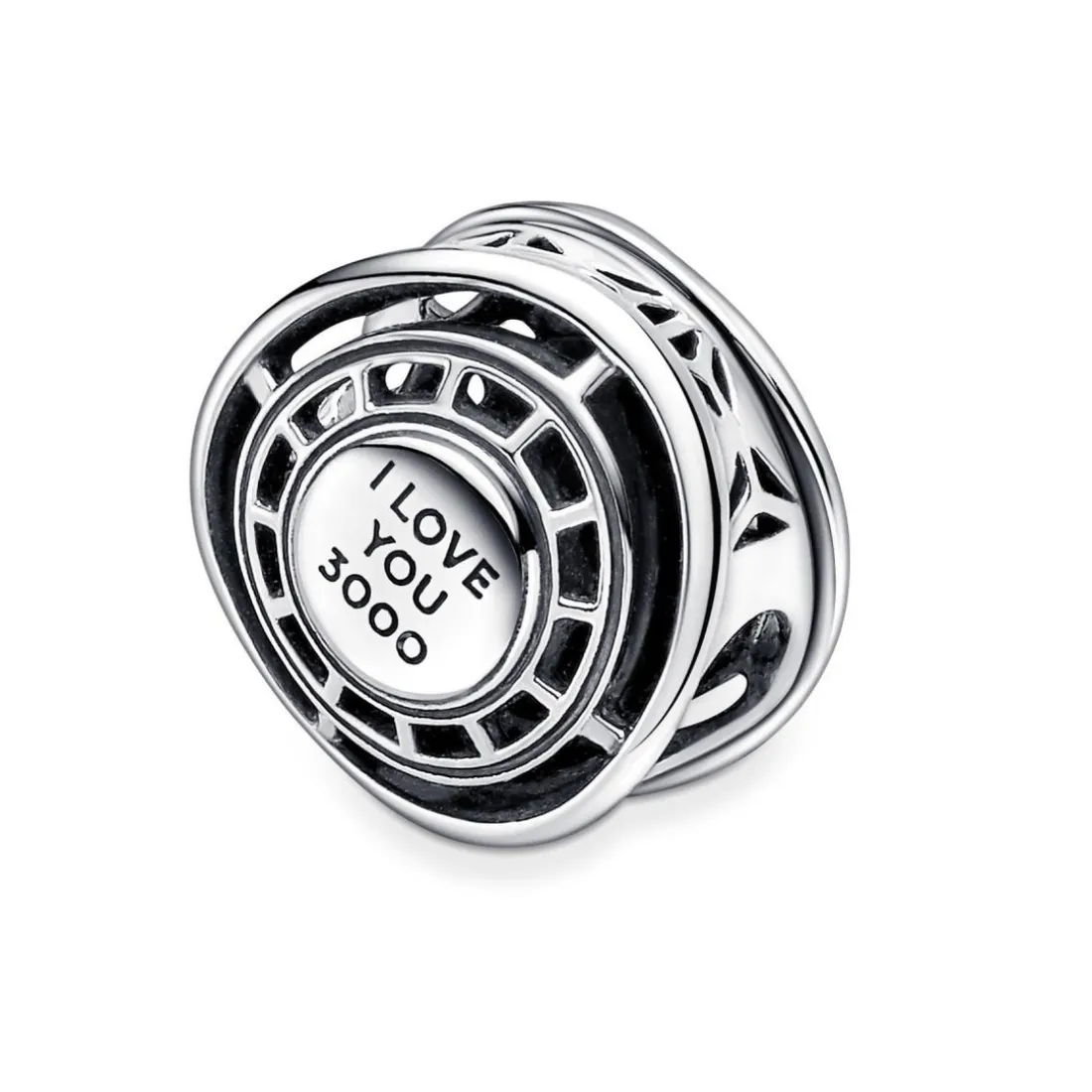 Charm Marvel x Pandora Reacteur arc bleu de Iron Man The Avengers