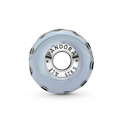 Charm Océan Verre de Murano Bleu Foncé Ondulé Pandora Colours