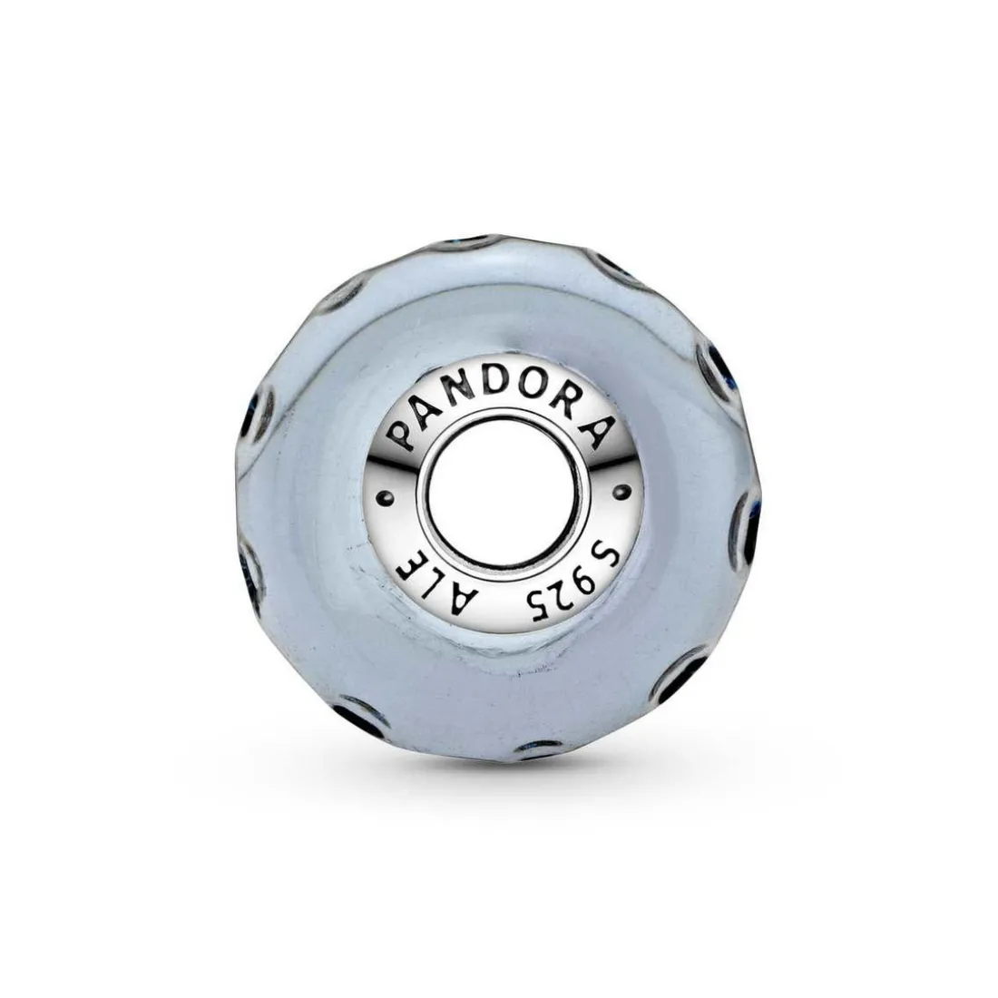 Charm Océan Verre de Murano Bleu Foncé Ondulé Pandora Colours