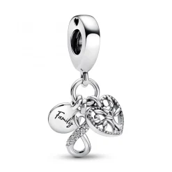 Charm Pandora Family - triple pendants