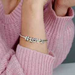 Charm Pandora Moments Alphabet Lettre E