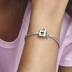 Charm Pandora Moments Cadenas & Clé Cœur