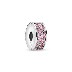 Charm Pandora Moments Clip Pavé Rose