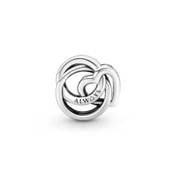 Charm Pandora Moments - Cœur et Cercles Ma Famille pour Toujours