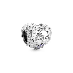 Charm Pandora Moments - Cœur Mum Marguerites