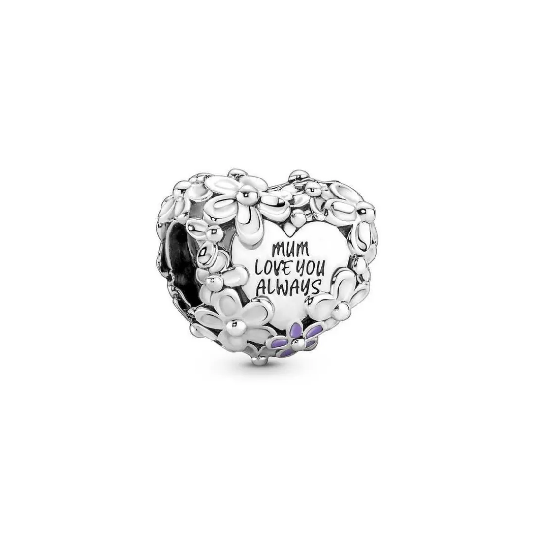 Charm Pandora Moments - Cœur Mum Marguerites