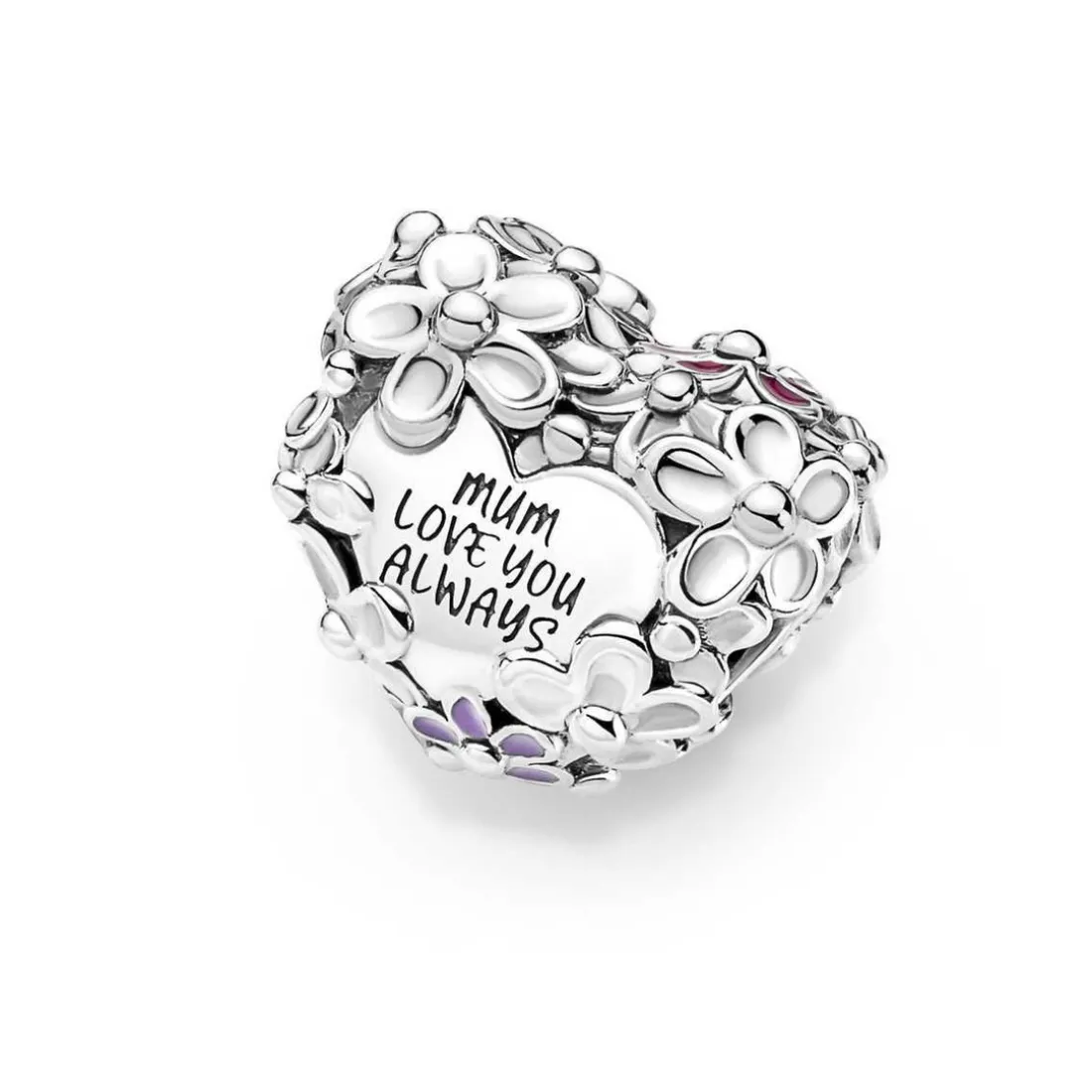 Charm Pandora Moments - Cœur Mum Marguerites