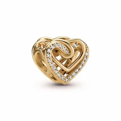 Charm Pandora moments cœurs entrelacés