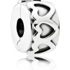Charm Pandora Moments de vie 791978 - Charm Clip Frandole de Coeurs Femme