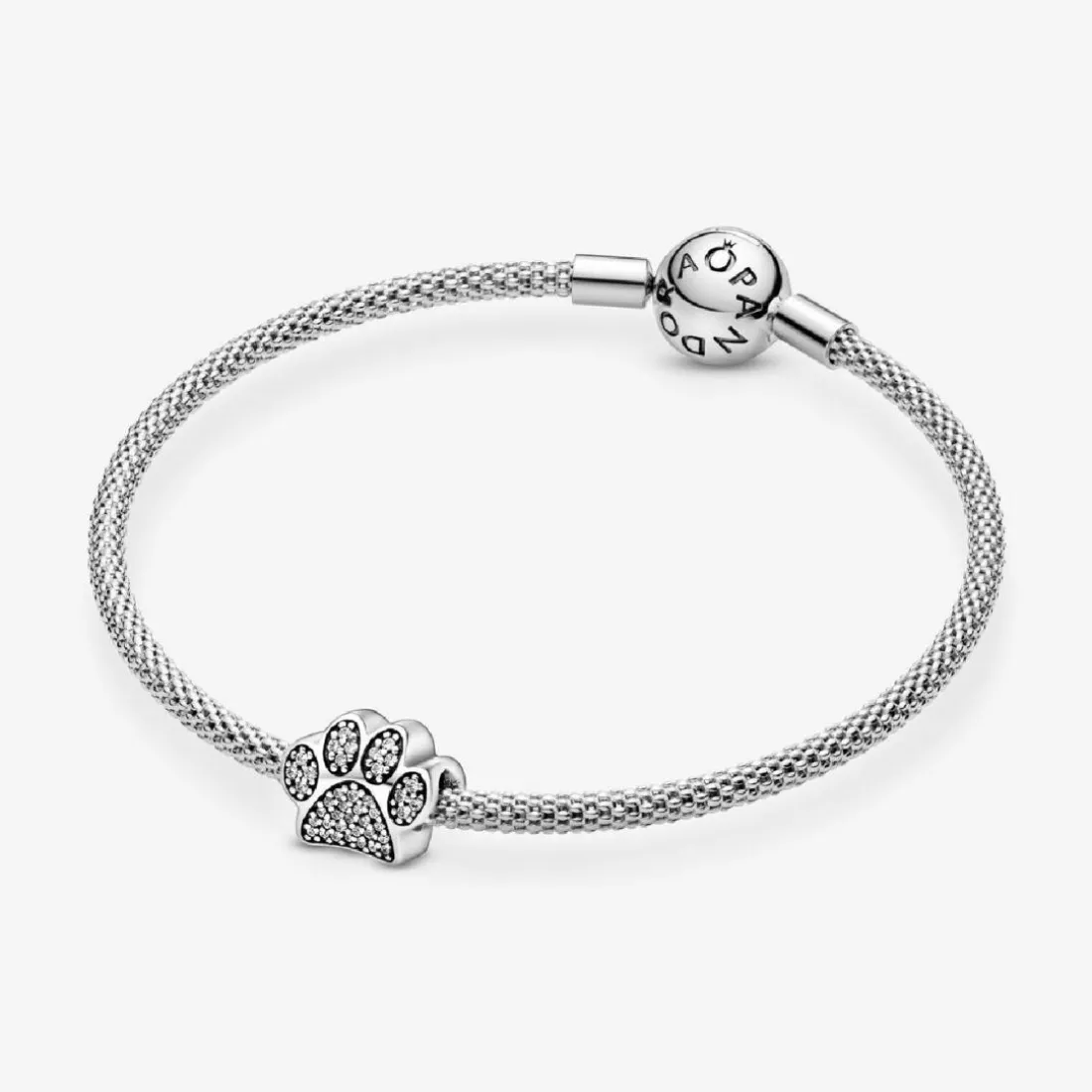 Charm Pandora Moments empreinte de patte scintillante