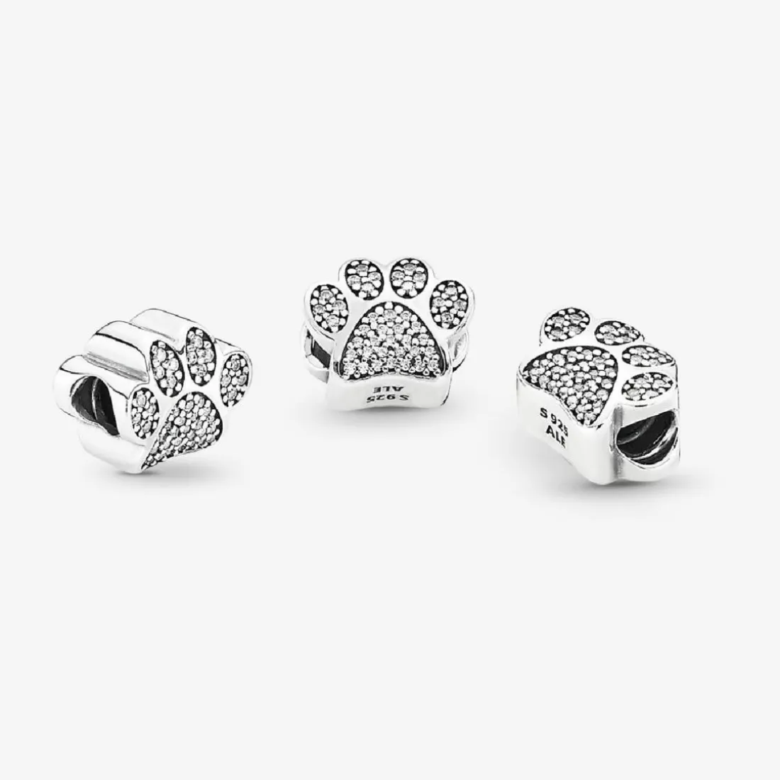 Charm Pandora Moments empreinte de patte scintillante