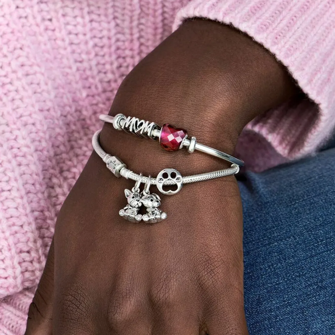 Charm Pandora Moments Empreinte de Patte Ajouré