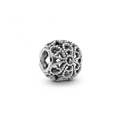 Charm Pandora Moments Fleur Ajouré Perlé