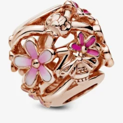 Charm Pandora Moments Marguerite Rose Ajouré