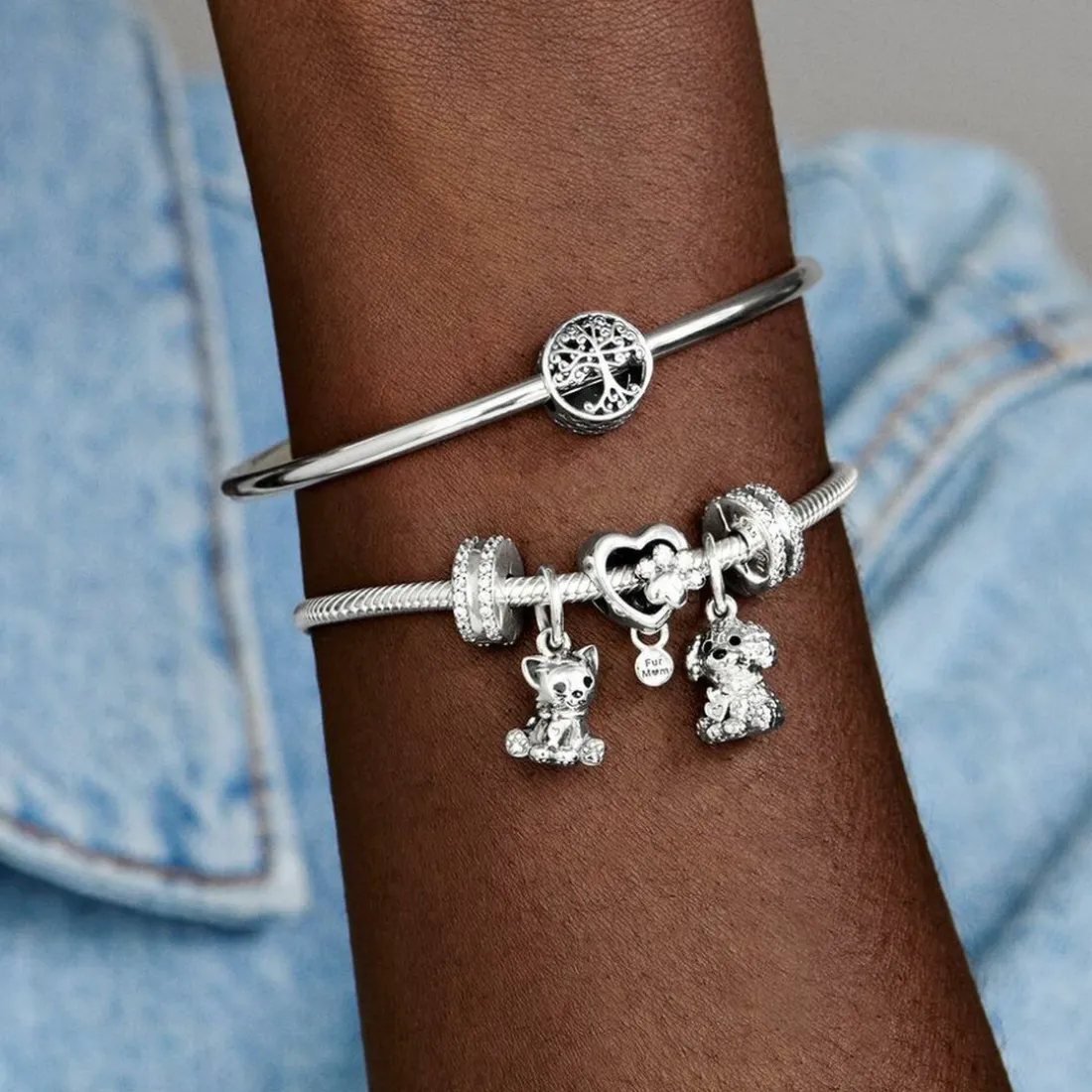 Charm Pandora Moments Racines Familiales Ajouré