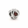 Charm Pandora moments Rose Ajourée & cristaux grena