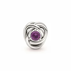 Charm Pandora moments Rose Ajourée & cristaux violet