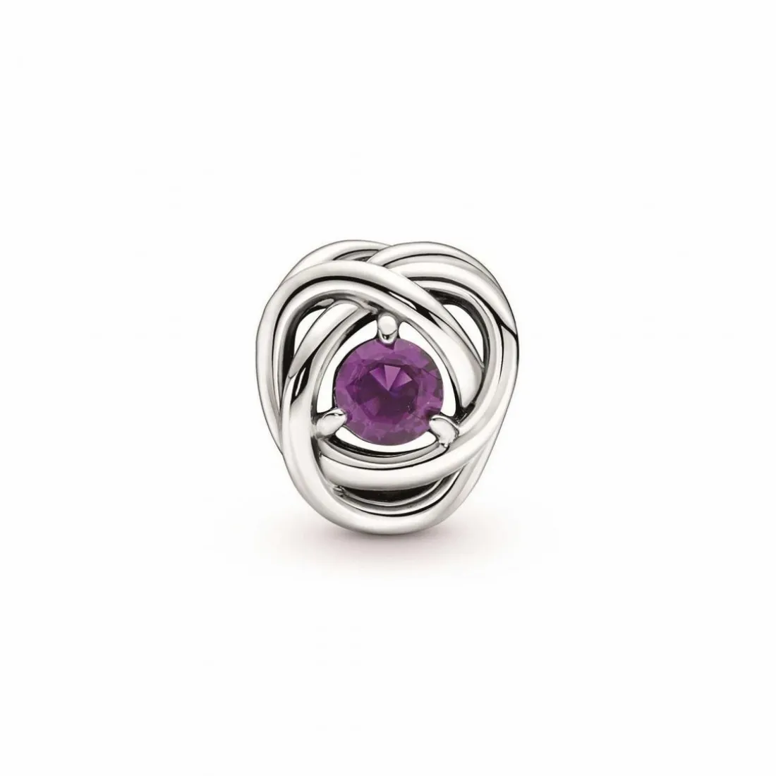Charm Pandora moments Rose Ajourée & cristaux violet
