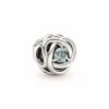 Charm Pandora moments Rose Ajourée & cristaux bleu