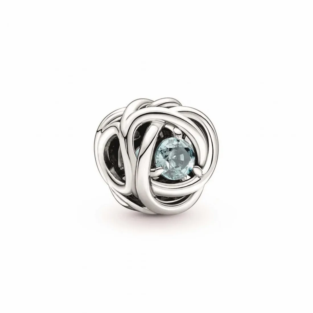 Charm Pandora moments Rose Ajourée & cristaux bleu