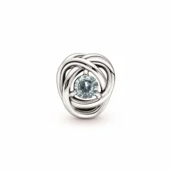 Charm Pandora moments Rose Ajourée & cristaux bleu