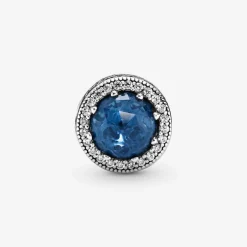 Charm Pandora Moments scintillant bleu foncé