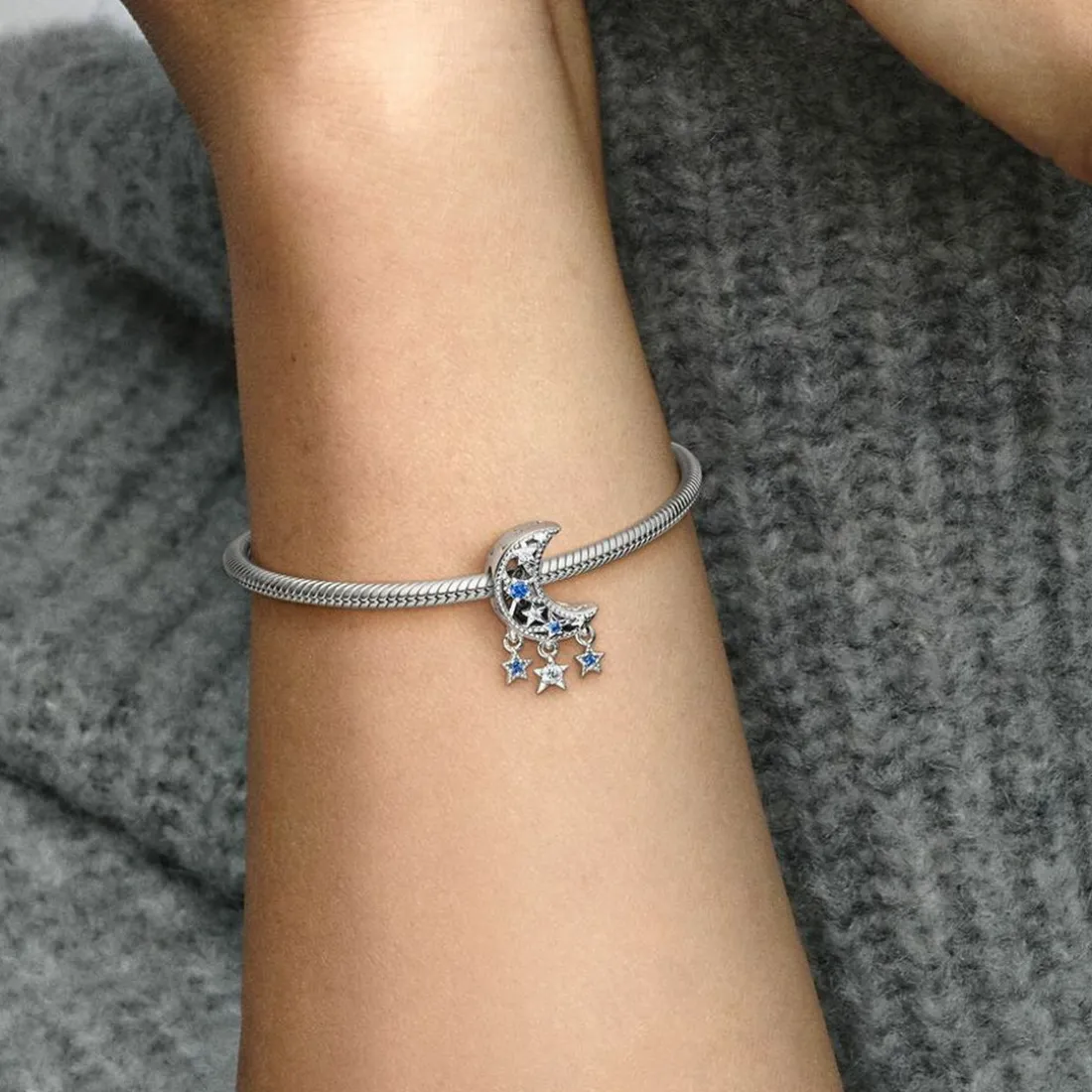 Charm Pandora Moments Étoile & Croissant de Lune
