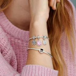 Charm Pandora Moments Trèfle à Quatre Feuilles Chance & Courage