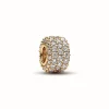 Charm Pandora Moments - Triple Rang Pavé Scintillant Doré