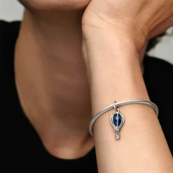 Charm Pandora Moments Voyage Montgolfière Bleu