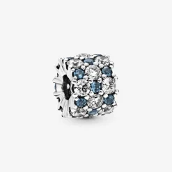 Charm Pandora Timeless scintillant bleu Incolore