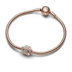 Charm Patte en Métal doré à l'or rose fin 585/1000