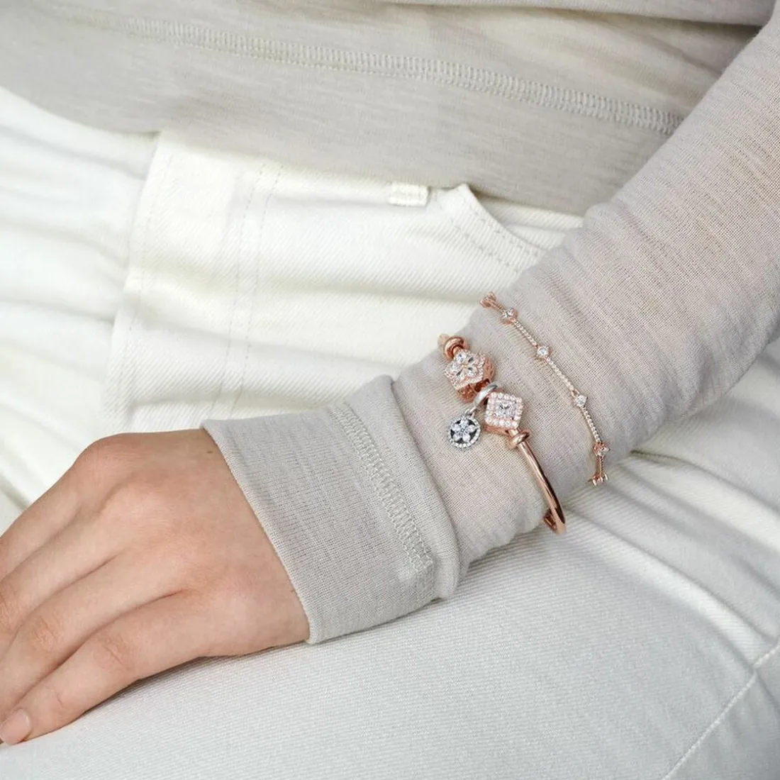 Charm Pavé Flocon de Neige Pandora Timeless