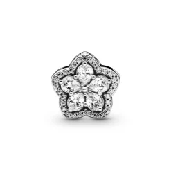 Charm Pavé Flocon de Neige Scintillant Pandora Timeless