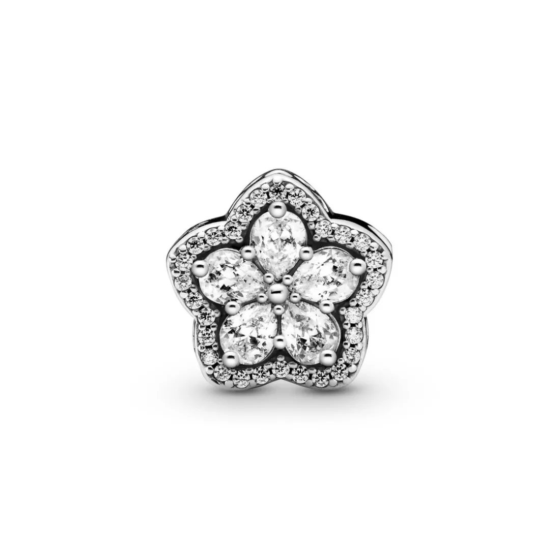 Charm Pavé Flocon de Neige Scintillant Pandora Timeless